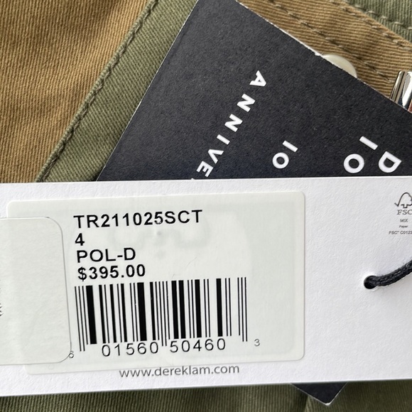 NWT DEREK LAM 10 CROSBY 2 TONE UTILITY PANTS - Picture 5 of 8